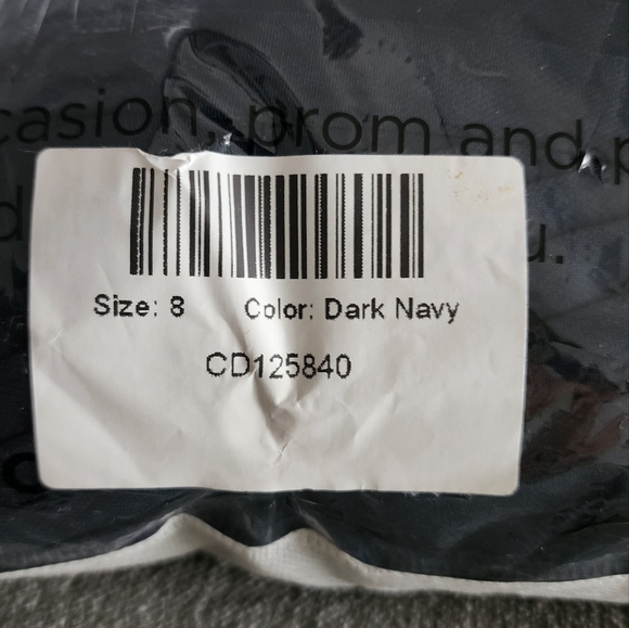 NWT JJ’s House Dress! High/Low Size 8 Navy - Picture 3 of 8